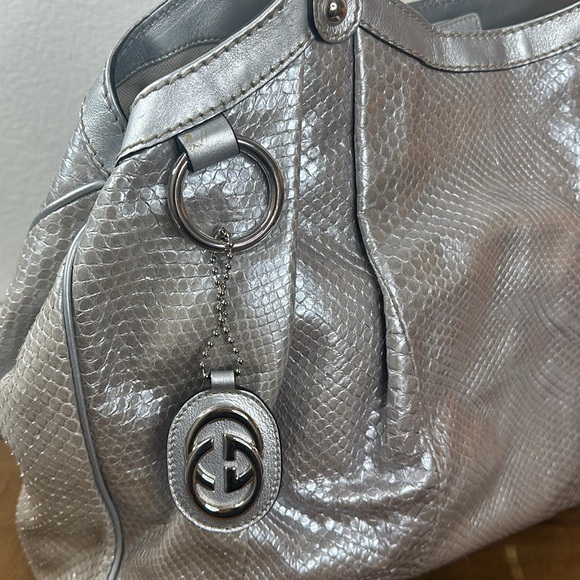 GUCCI python RARE sukey shoulder bag - Picture 4 of 13